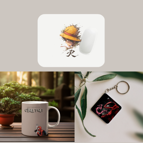 Combo Anime Mousepad , Mug & keychains