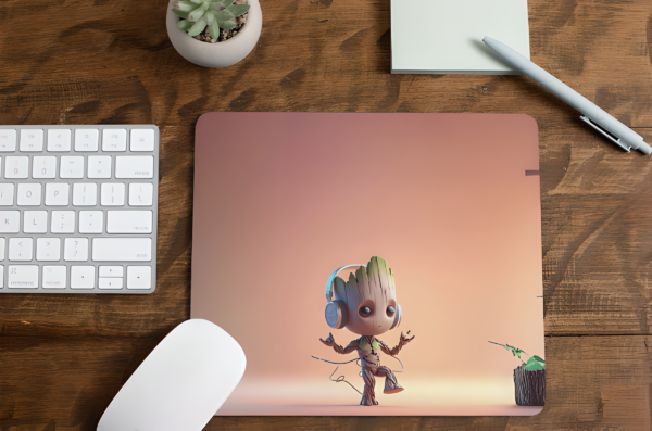 Cute Baby Groot mousepad 3MM Thick Rubber Mouse PAD for Office & Ideal for Gamers