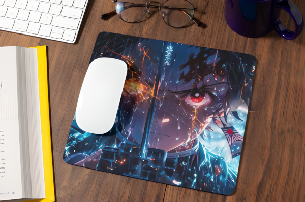 Demon Slayer (Tanjiro Kamado) - 3MM Thick Rubber Mouse PAD for Office & Ideal for Gamers
